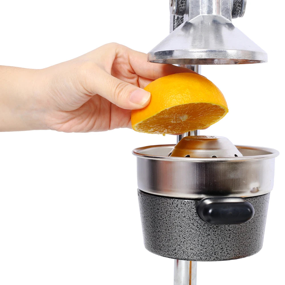 Heavy-Duty Cast Iron Citrus Juicer — Manual Orange & Lemon Press for Fresh Juice at Home or Café